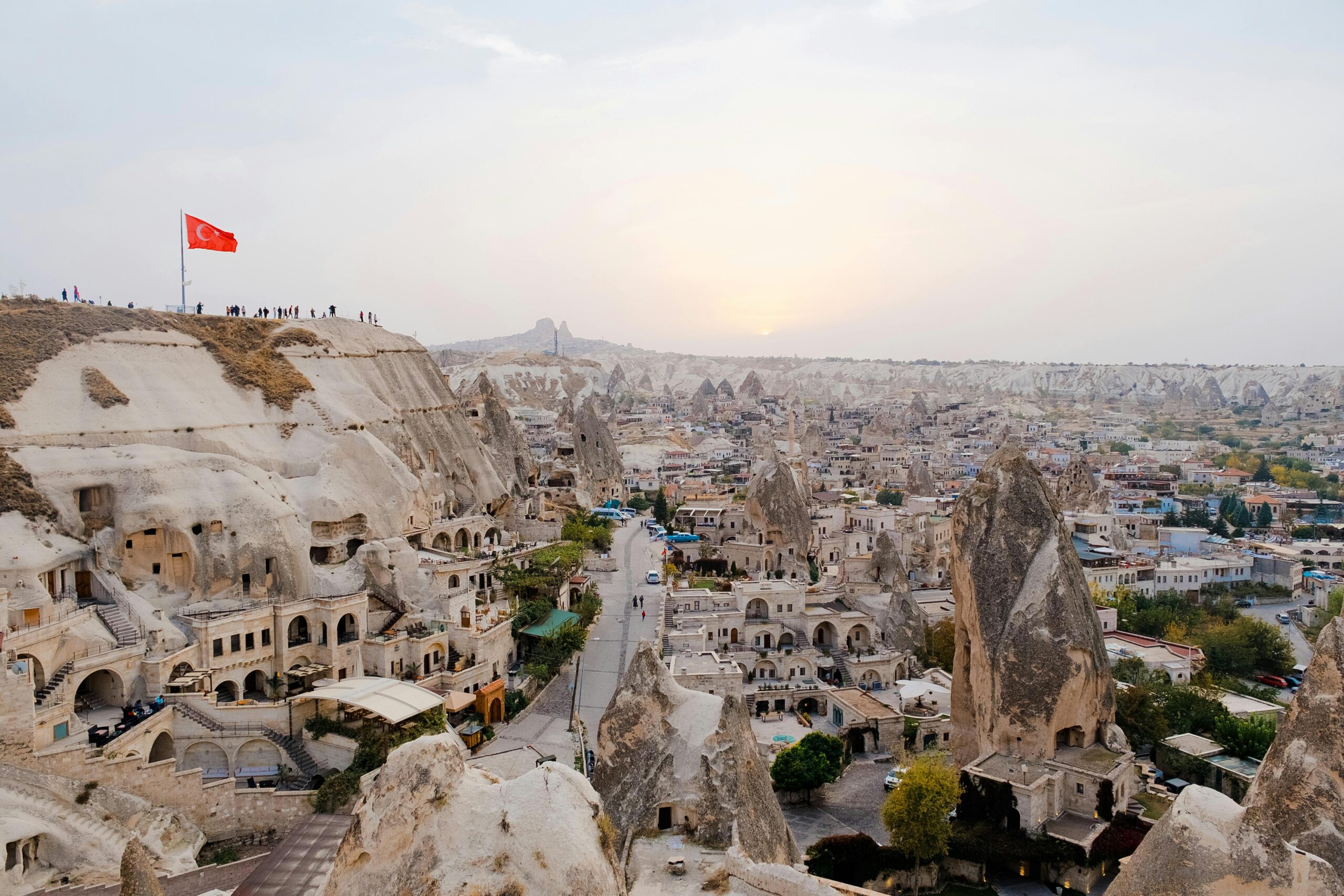 City in Turkey at dawn.