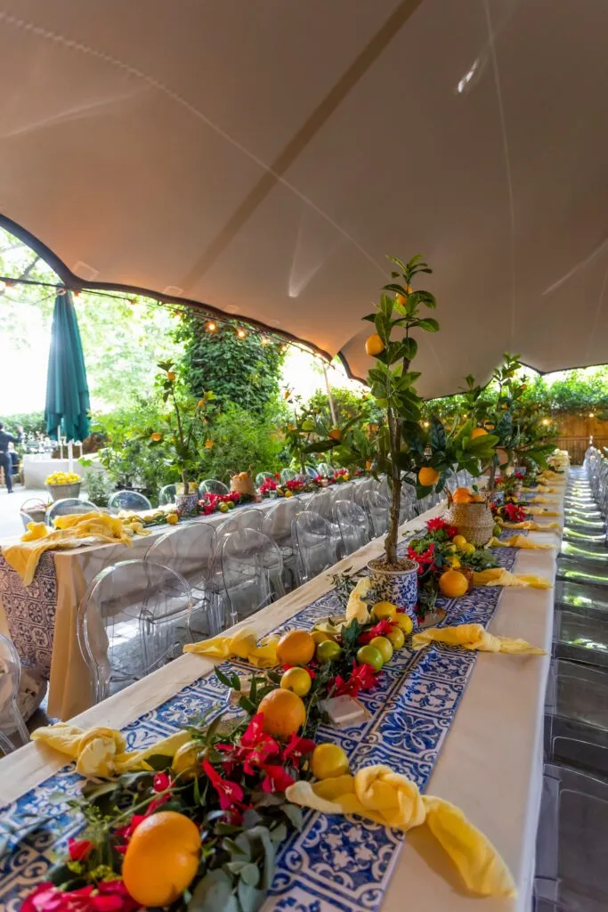 One Marylebone Garden Tablescape