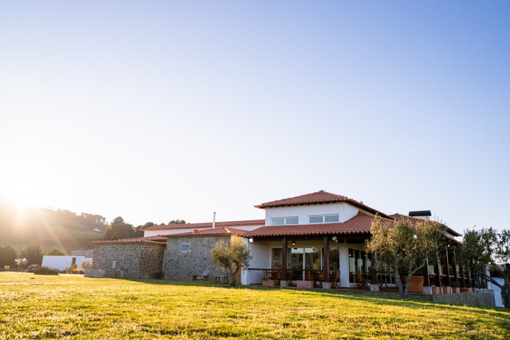 Exterior Casa Das Pipas restaurant at The Manor House Celeirós, luxury wedding venue in Portugal