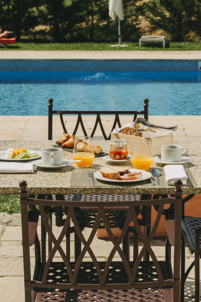Pool at The Manor House Celeirós, luxury wedding venue in Portugal