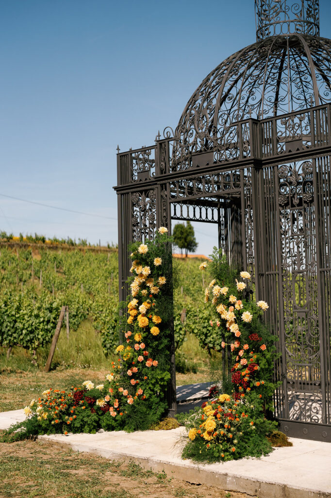 Outdoor-event-space-at-The Manor House Celeiros luxury wedding venue in Portugal.