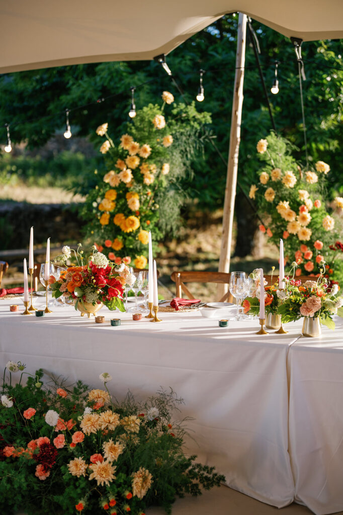 Outdoor event space at The Manor House Celeiros luxury wedding venue in Portugal.