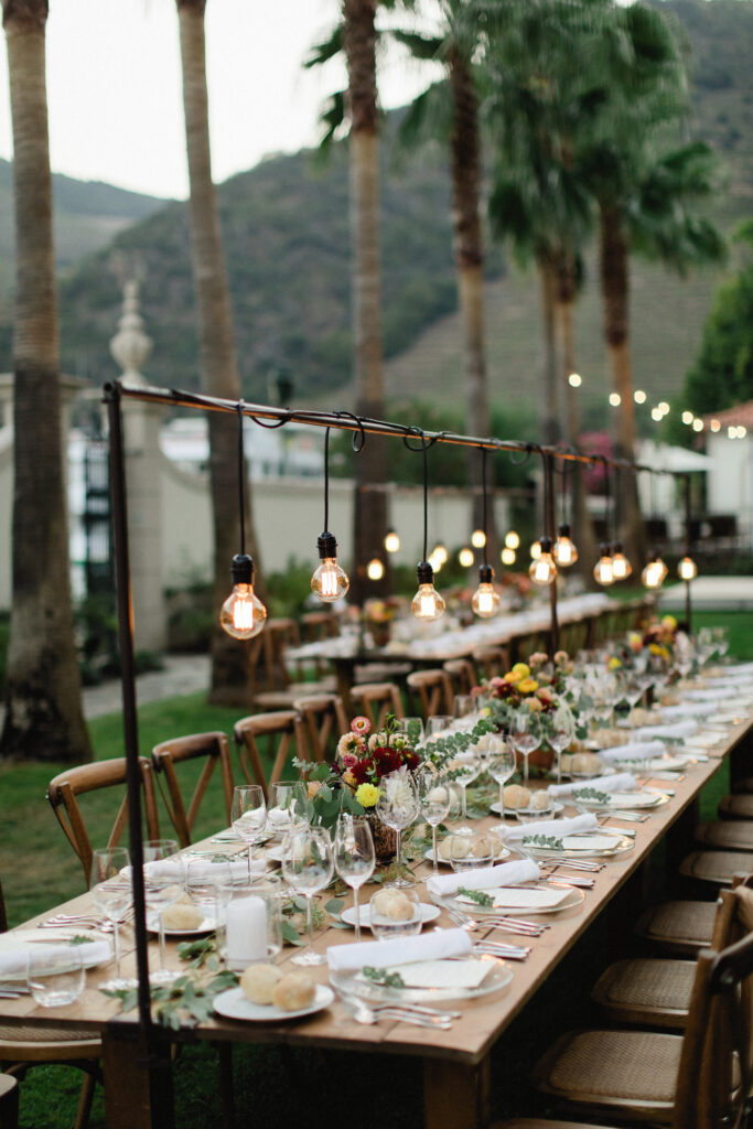 The Vintage House Outdoor tablescape Matt Lena Photography