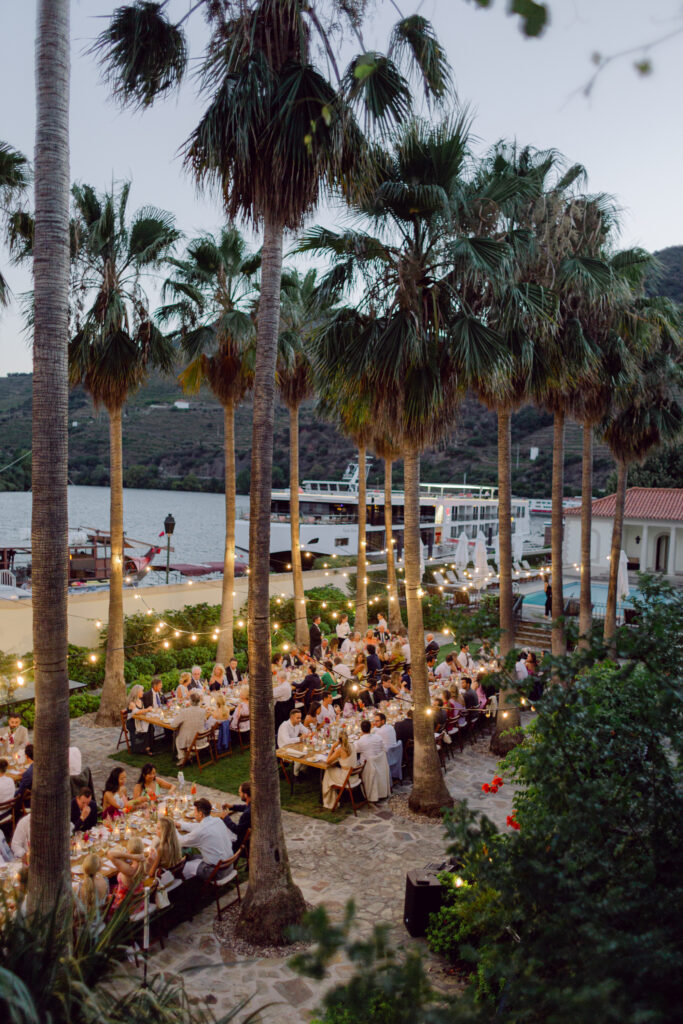 Vintage House Evening Outdoor Setup