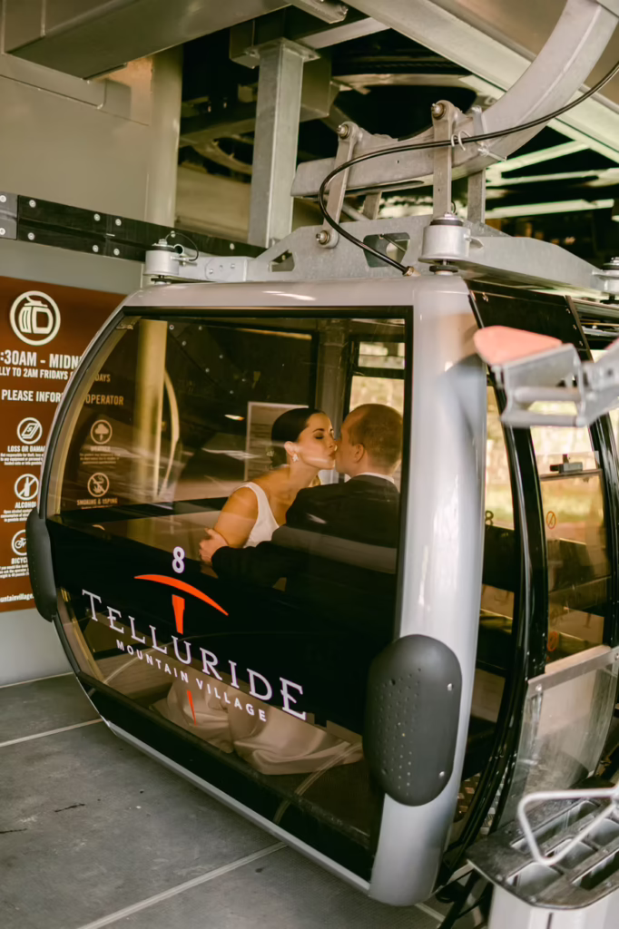 Meant to Bee Events Couple in Ski Lift