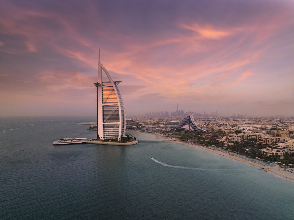 Dubai Sunset Skyline