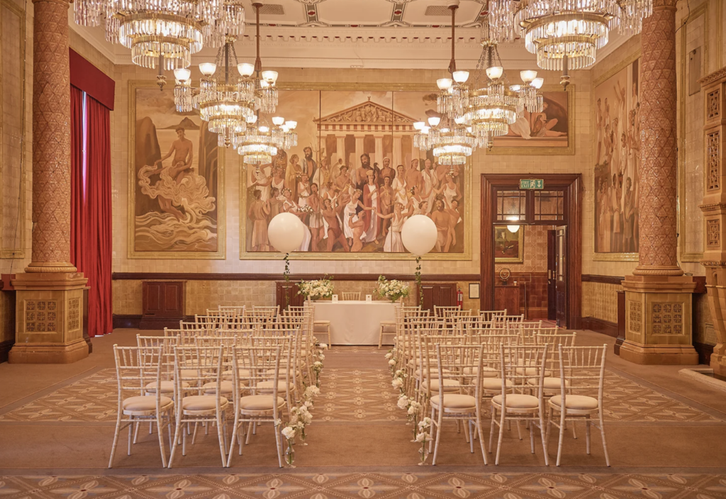 Wedding space at One Whitehall Place in London