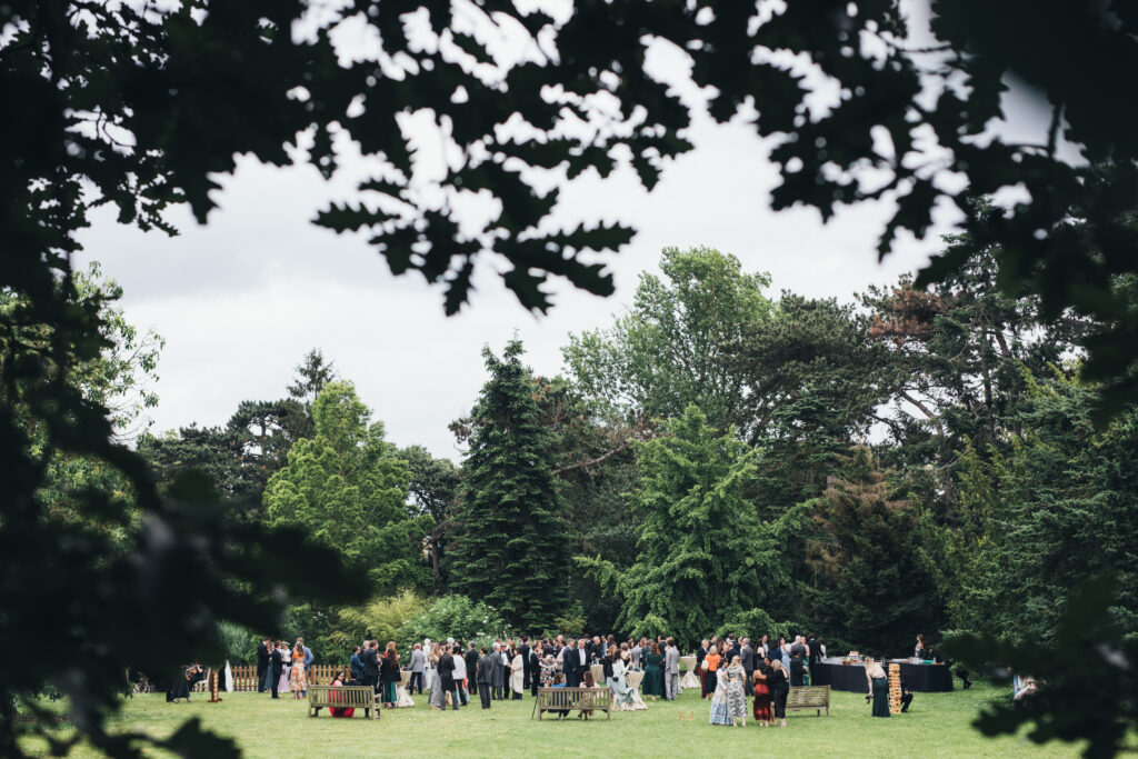 Kew Gardens London Wedding Venue outdoors reception space