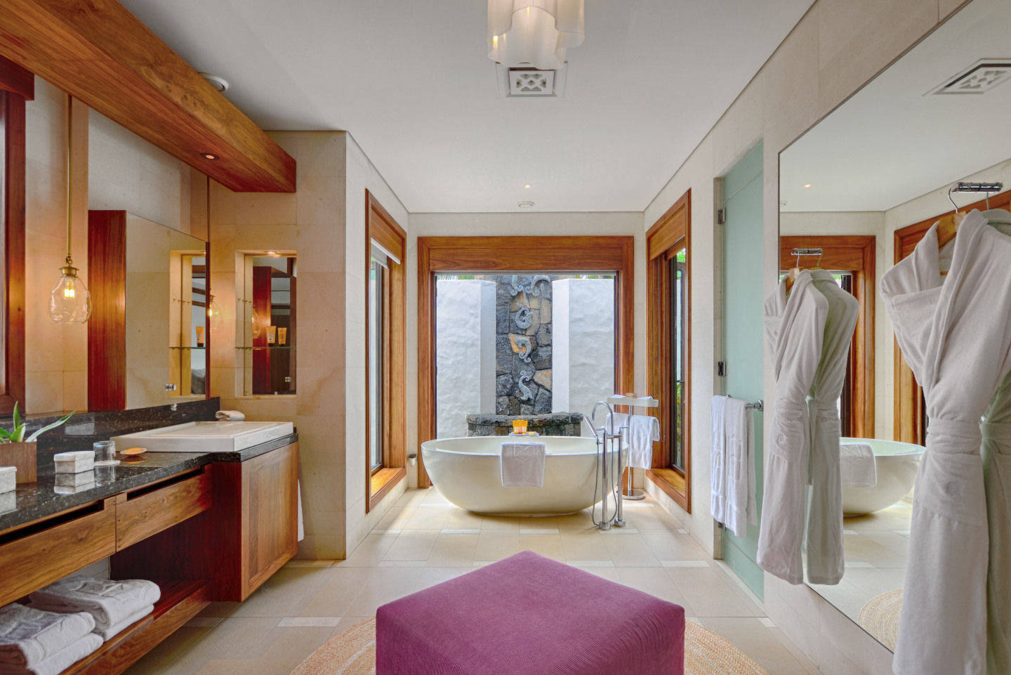 Fancy bathroom