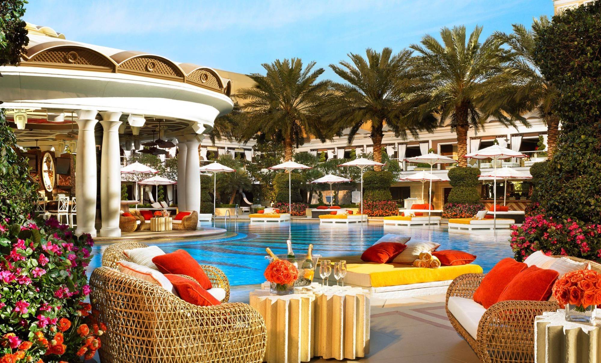 Swimming pool and relaxing lounge