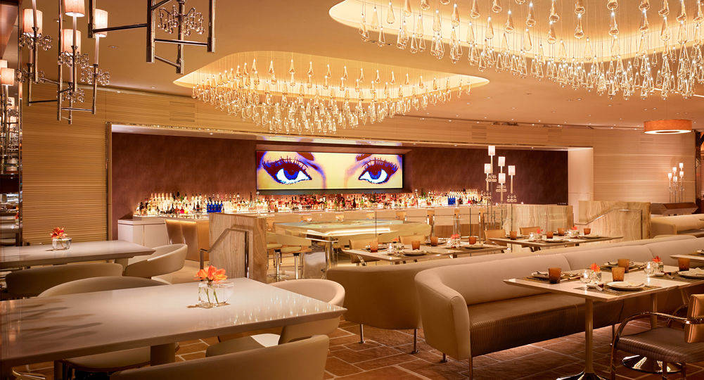 Modern bar and dining area full of character