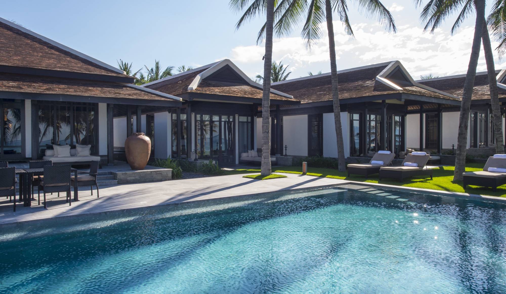 Modern villas with pool