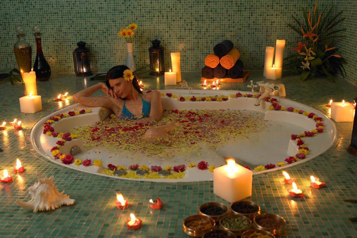 The Zuri White Sands, Goa Resort and Casino woman in a jacuzzi spa