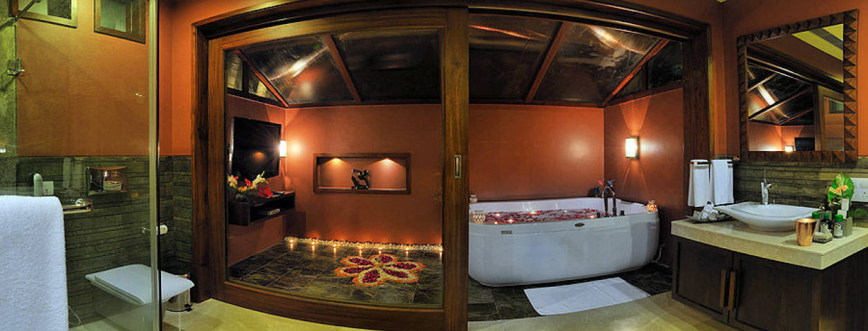 Madhubhan Resort and Spa bathroom for wedding guests