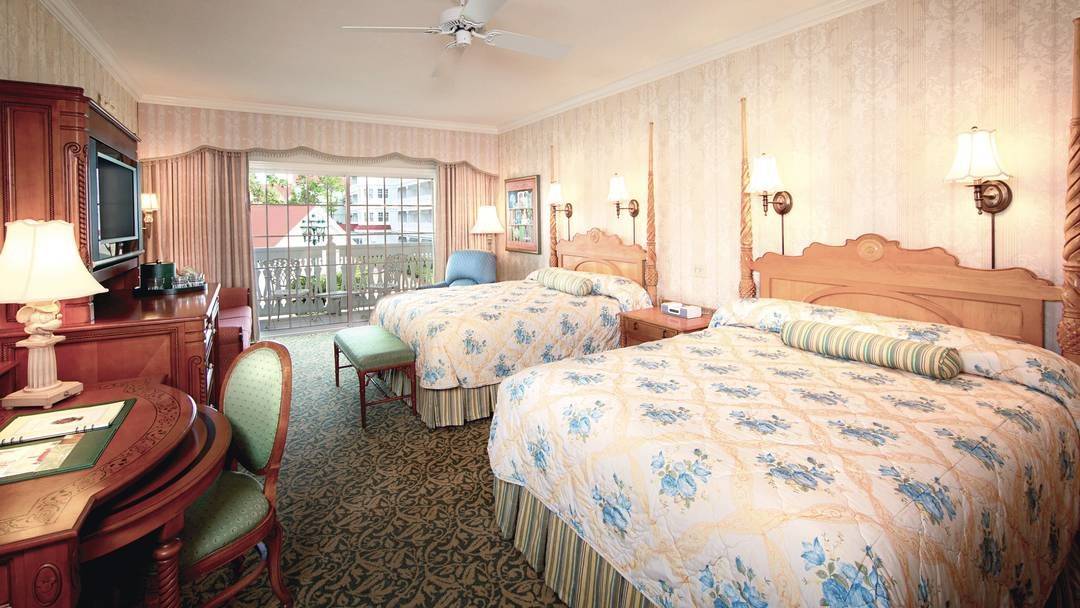 two double beds in a guest room at Disneys Grand Floridian Resort & Spa