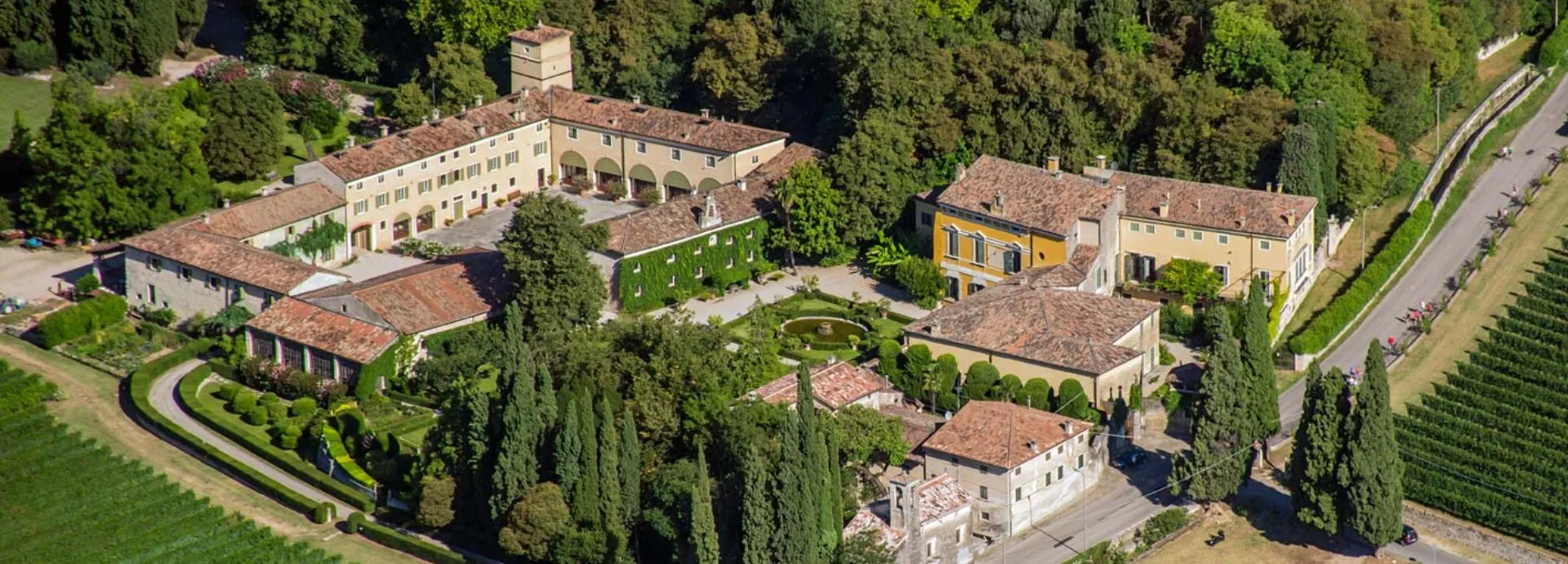 Serego Alighieri aerial view