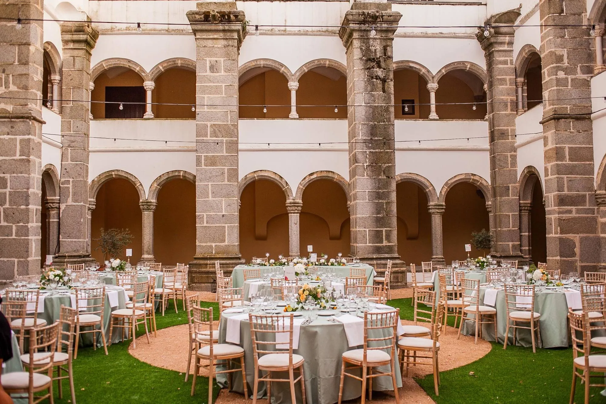 Wedding Set Up Inside Convento do Espinheiro, Historic Hotel & Spa, Venues in Portugal