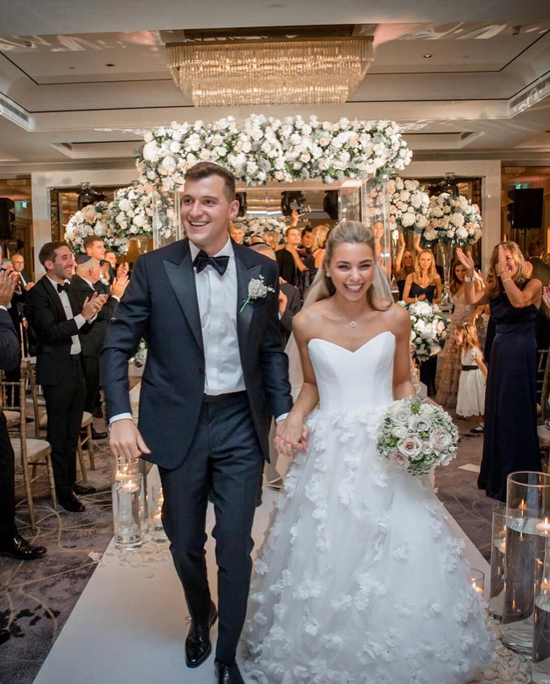 Bride and groom after getting married at The BIltmore, Mayfair